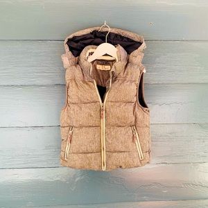 Boys Puffer Vest with Detachable Hood